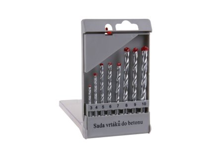 Sada vidiových vrtáků WESTBERG 8ks 3-10mm,PVC