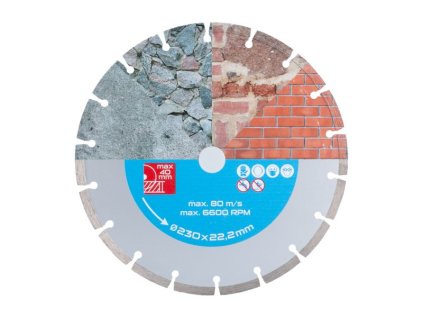 Kotouč diamantový WESTBERG 230x2.4x22.2mm segmentový