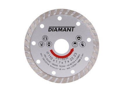 Kotouč diamantový DIAMANT 110x1.7x22.2mm TURBO