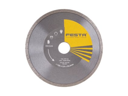 Kotouč diamantový FESTA plný 150x2.6x22.2mm