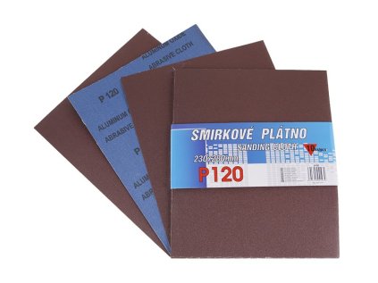 Plátno smirkové 230x280mm P120 10ks