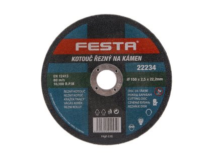 Kotouč řezný FESTA na kámen 150x2.5x22.2mm