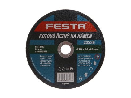 Kotouč řezný FESTA na kámen 180x2.5x22.2mm