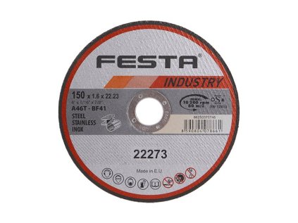 Kotouč řezný FESTA INDUSTRY na kov 150x1.6x22.2mm