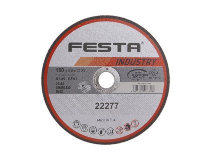 Kotouč řezný FESTA INDUSTRY na kov 180x2x22.2mm