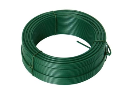 Napínací drát 3.4mmx78M zelený PVC