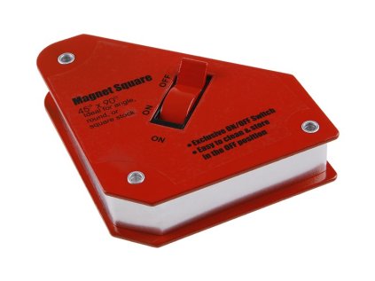 Magnet úhlový svařovací 45°, 90° 95x109x25mm s vypínáním