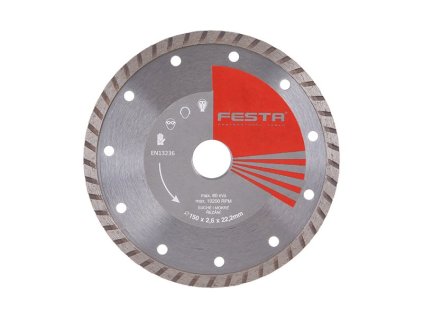 Kotouč diamantový FESTA TURBO 150x2.6x22.2mm