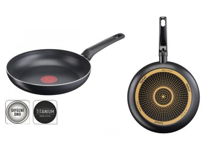 pánev d28 SIMPLE COOK, titan, černá, TEFAL