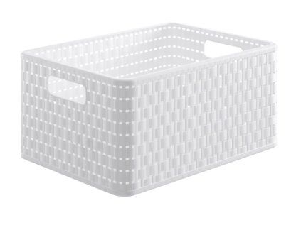 koš-box 18,0l bílý COUNTRY A4, 36,8x27,8x19,cm, plast