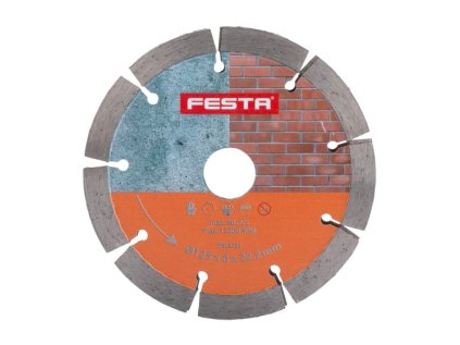 Kotouč diamantový FESTA segment dvojitý 125x6x22.2mm