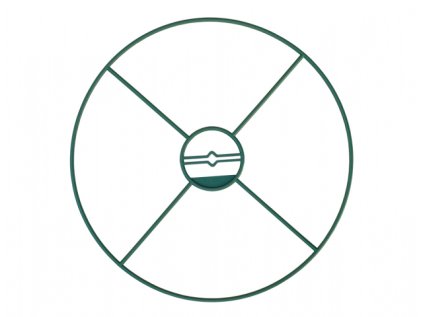 Kruh podpůrný pevný zelený d40cm 3ks