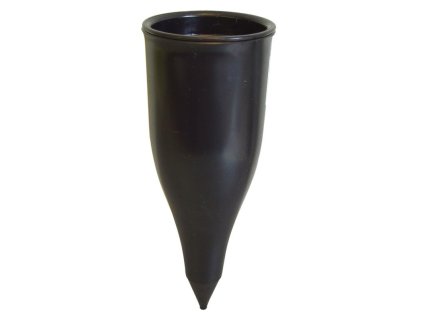 váza d10x27cm, černá, zapichovací, plast