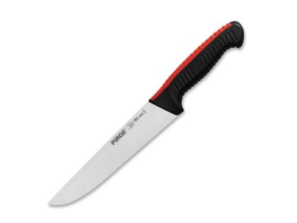 nůž řeznický 195mm/d.34cm PIRGE černý/červený