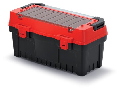 Kufr na nářadí s kov. držadlem EVO červený 594x288x308 (přepážky)