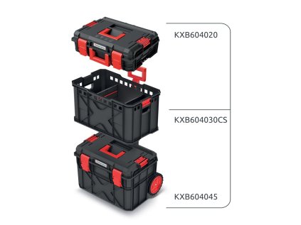 Set kufrů na nářadí a organizéru X BLOCK PRO 546x380x970