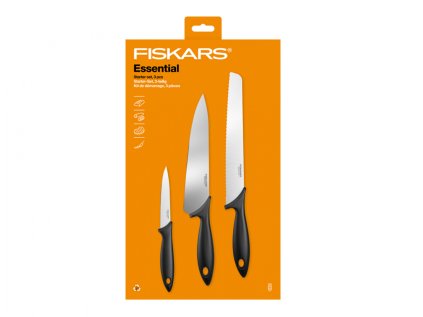 Set nožů 3ks FISKARS ESSENTIAL startovací 1065583