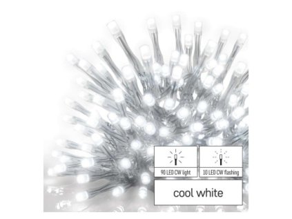 Standard LED spojovací řetěz blikající – rampouchy, 2,5 m, venkovní, studená bílá
