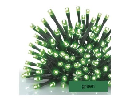 Standard LED spojovací vánoční řetěz, 10 m, venkovní i vnitřní, zelená