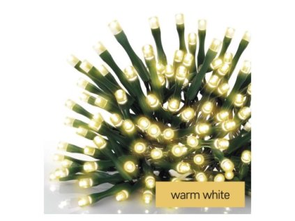 LED vánoční řetěz, 4 m, venkovní i vnitřní, teplá bílá, časovač