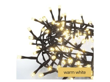 LED vánoční řetěz – ježek, 8 m, venkovní i vnitřní, teplá bílá, časovač