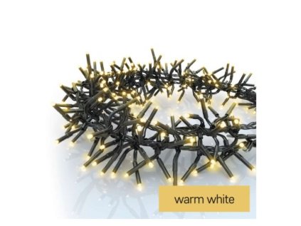 LED vánoční řetěz – ježek, 7,2 m, venkovní i vnitřní, teplá bílá, programy