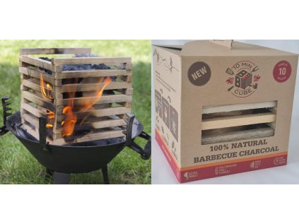 soupr.GRIL BBQ box, 100%NATURAL (dřevo+dř.uhlí)