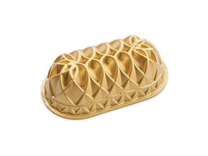 forma na chlebíček Jubilee 6 cup zlatá, kov