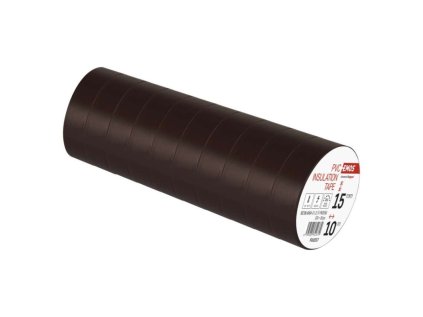 Izolační páska PVC 15mm / 10m hnědá