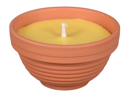 Svíčka proti hmyzu CITRONELLA žardinka FLOWER 190g d11x6cm