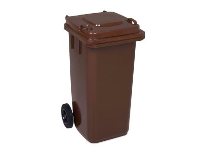 popelnice 120l hnědá plastová