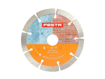 Kotouč diamantový FESTA segment dvojitý 125x6x22.2mm