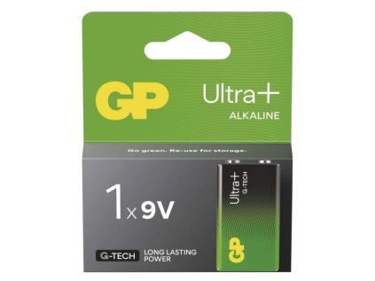 Alkalická baterie GP Ultra Plus 9V (6LR61), 1 ks