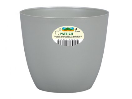 Obal na květník PATRICIE MODERN plastový matný d15x13cm