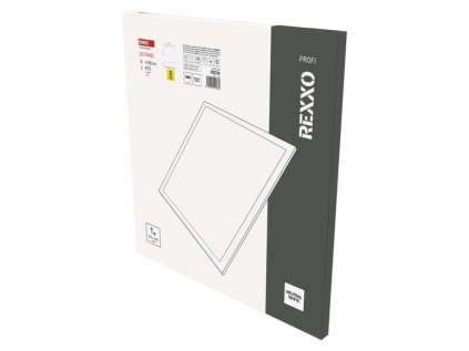 LED panel REXXO backlit 60×60, čtvercový vestavný bílý, 36W neutr. b. UGR