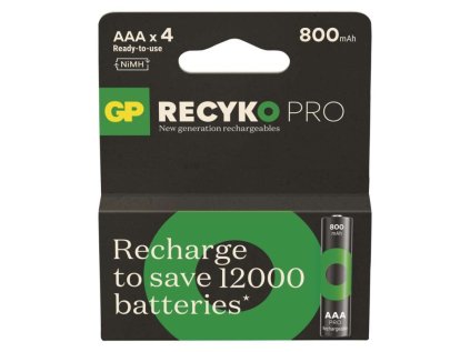 Nabíjecí baterie GP ReCyko Pro Professional AAA (HR03), 4 ks