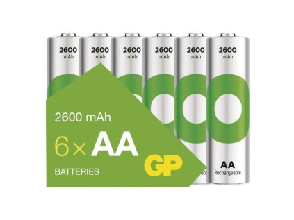 Nabíjecí baterie GP ReCyko 2600 AA (HR6), 6 ks