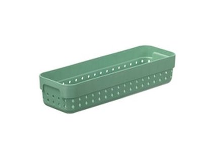 košík SEOUL M-organ., 24x8x5cm-zel.rozmarýn, plast