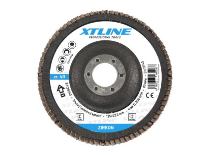 XTLINE Kotouč brusný lamelový zirkon | 115 mm zr. 60