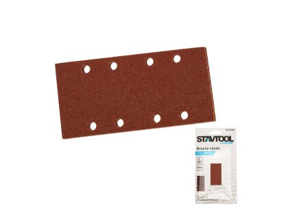 STAVTOOL Brusný výsek na suchý zip, typ BOSCH | 93x185 mm zr. 60 (1bal/5ks)