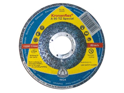 KLINGSPOR Kotouč řezný A980TZ Special | 125x0,8x22,2 mm