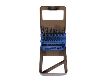 STAVTOOL Sada vrtáků do kovu HSS-R | 1-10 mm 19 dílů, kovový obal