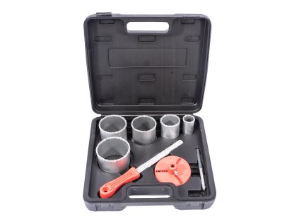 STAVTOOL Sada diamantových vykružovacích korunek 8 dílů | 33-83 mm, PVC obal