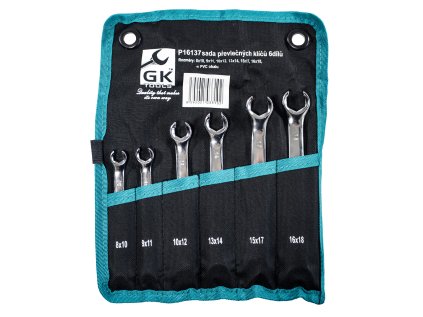 GK TOOLS Sada klíčů na převlečné matice 6 dílů