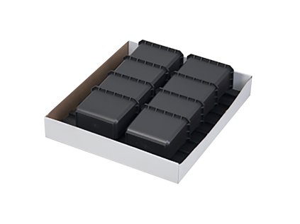 QBRICK Sada organizérů 145x115x100 mm pro PROFI Qbrick 9 dílů