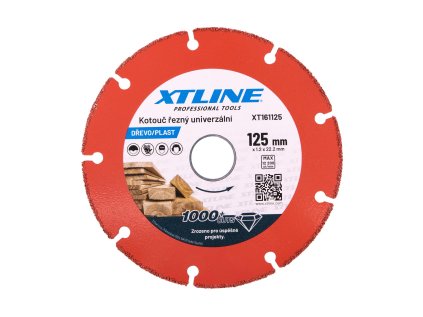 XTLINE Kotouč univerzální na dřevo, plast | 115x1,2x22,2 mm