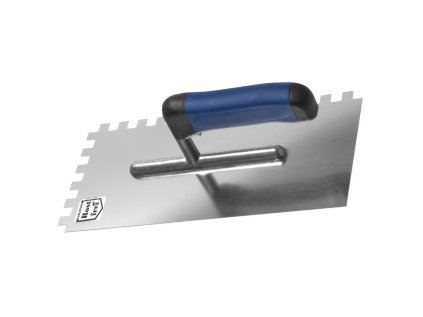 STAVTOOL Hladítko nerezové zubové softgrip | 270x127 mm, zub 4x4 mm