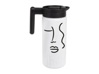 džbán 1,46l, WATER, bílé sklo/plast