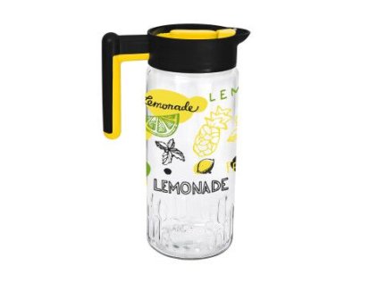 džbán 1,46l, LEMONADE, vroubk.sklo/plast