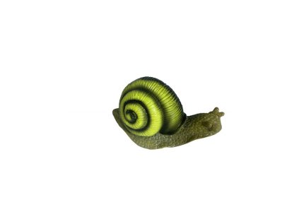 dekorace ŠNEK lezoucí 4,5x9,5cm, v.5cm, DB, polyresin